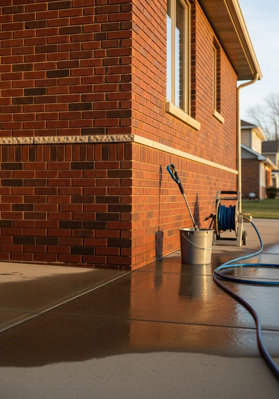 Close-up of a Madison homeowner standing in front of their property, smiling with confidence.